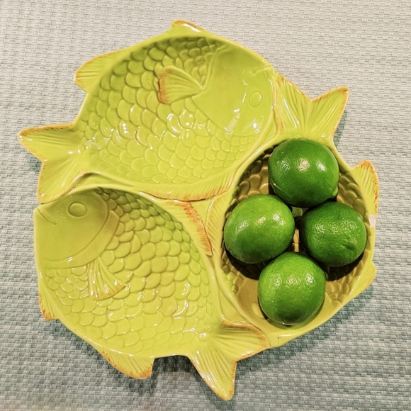 Ceramic fish serving platter - Picture 1 of 8
